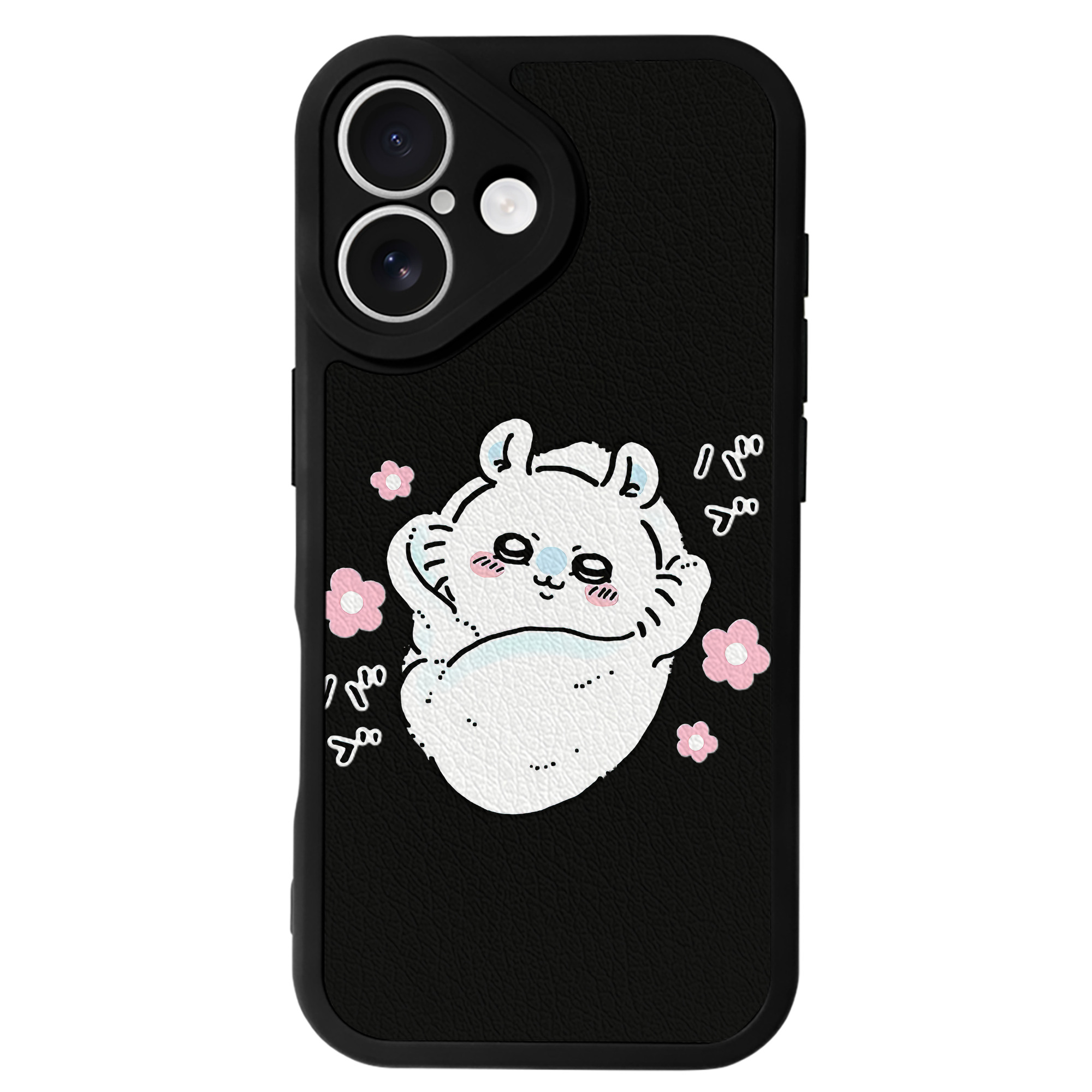 （画像用） ちいかわ モモンガ Chii-kawa Momonga 【iPhone 16シリーズ対応】シリコンスマホケース（レザー調） 材質：シリコン